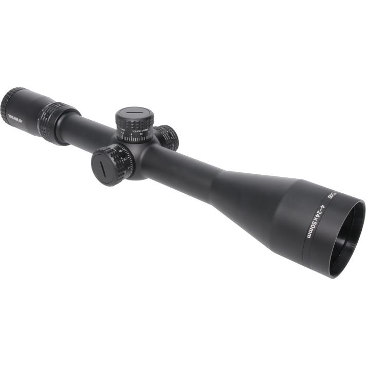 Truglo TG8542TF TX64-24x 50mm Obj 30mm Tube Black Finish Illuminated MilliradianFirst Focal Plane