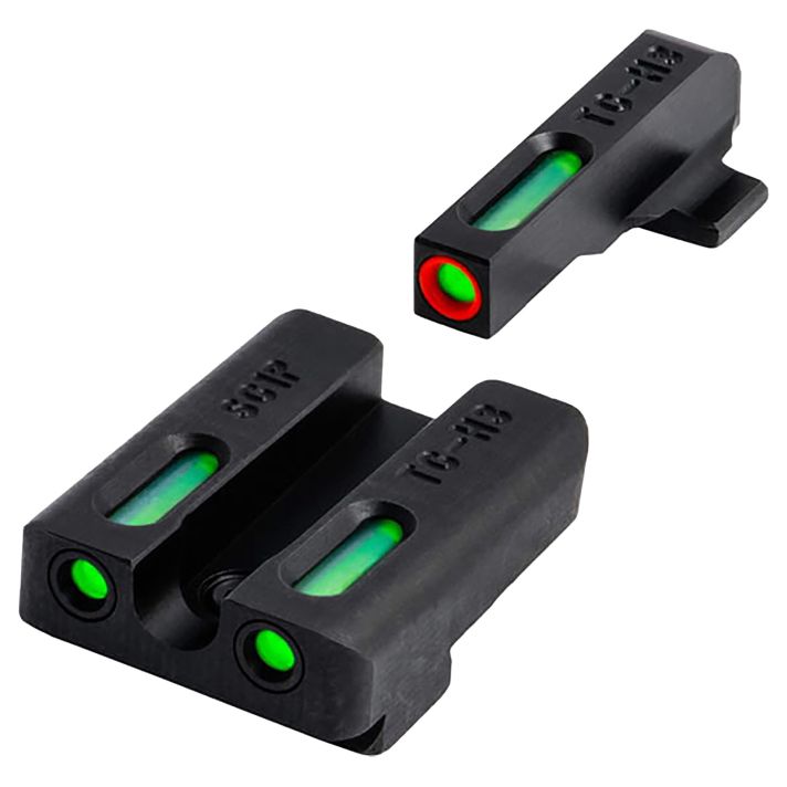 TruGlo TG13SG4A TFXBlack | Green Tritium & Fiber Optic White Outline Front Sight Green Tritium & Fiber Optic Rear Sight