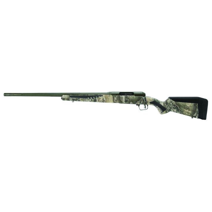 Savage Arms 57750 110 Timberline 6.5 Creedmoor 4+1 22", OD Green Cerakote, Realtree Excape Fixed AccuStock with AccuFit, Left Hand