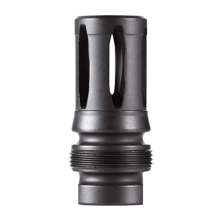 Dead Air DA122 Xeno Flash Hider Black Nitride 4140 Steel with 5/8"-24 tpi Threads, 2.16" OAL & .99" Diameter