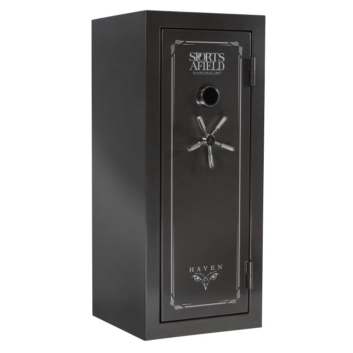 Sports Afield SECSA5925HXS HavenElectronic Keypad/Key Entry Dark Gray Metallic Steel Holds 24 + 4 59" H x 25" W x 24" D Fireproof- Yes