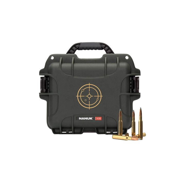 Nanuk 908AMMO1 908223Rem Black/White Resin 600rds