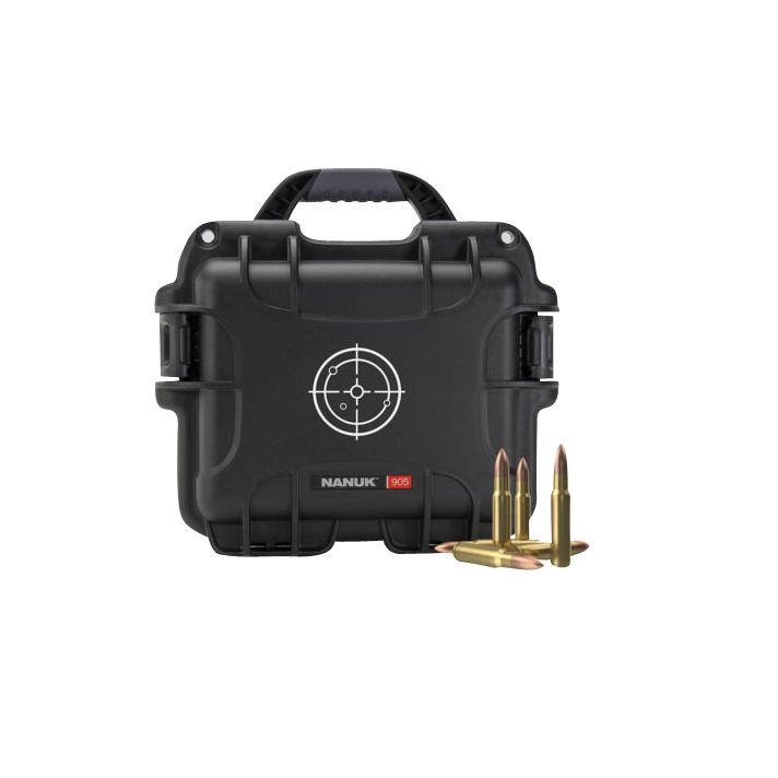 Nanuk 905AMMO1 905 Ammo Case 223Rem Black/White Resin 525rds