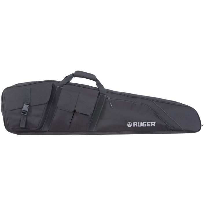 Ruger 27932 Defiance Tactical Rifle Case42" Black Endura with Ruger Logo, Carry Handle, Knit Lining, Mag Pocket, Accessory Pockets & Lockable Zipper