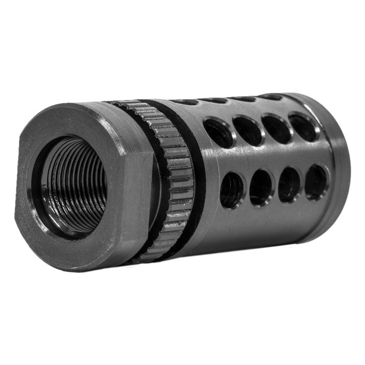 GrovTec US Inc GTHM317 G-Nite Flash Suppressor Black Nitride Steel with 1/2"-28 tpi Threads for 223 Cal