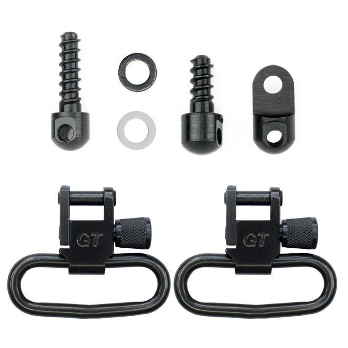 GrovTec US Inc GTSW313 Swivel SetRifle 1.25" Black Phosphate Ruger 10/22