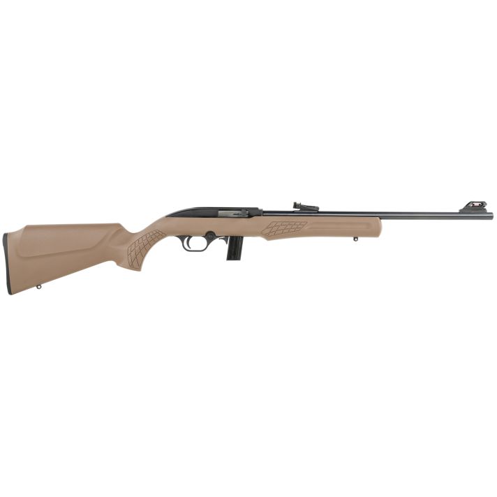 Rossi RS22L1811B RS22Full Size 22 LR 10+1 18" Matte Black Matte Black Steel Receiver Brown Monte Carlo Stock Right Hand