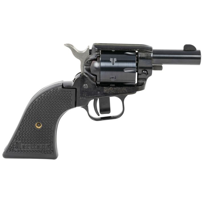 Heritage Mfg BK22B2 Barkeep22 LR 6 Shot, 2.68" Black Oxide Steel Barrel, Black Oxide Zinc Alloy Frame, Black Oxide Cylinder, Black Laminate Grip, Manual Safety, Exposed Hammer