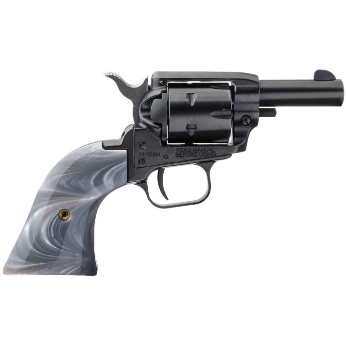 Heritage Mfg BK22B2GPRL Barkeep22 LR 6 Shot, 2.68" Black Oxide Steel Barrel, Black Oxide Zinc Alloy Frame, Black Oxide Cylinder, Gray Pearl Grip, Manual Safety, Exposed Hammer