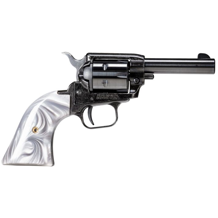 Heritage Mfg BK22B3GPRL Barkeep22 LR 6 Shot, 3" Black Oxide Steel Barrel, Black Oxide Zinc Alloy Frame, Black Oxide Cylinder, Gray Pearl Grip, Manual Safety, Exposed Hammer