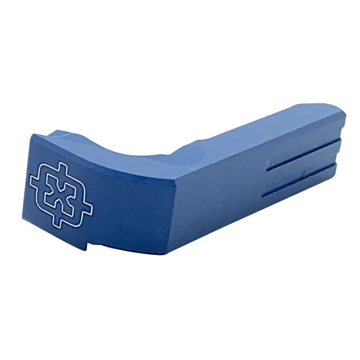 Cross Armory CRGMCBL Mag CatchExtended Compatible w/Glock Gen1-3/P80 Blue Anodized Aluminum