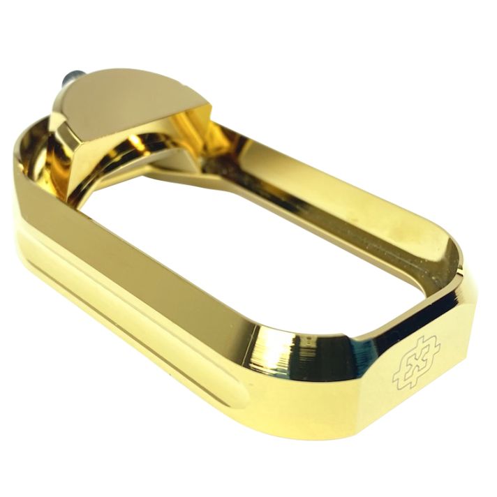 Cross Armory CRGFMWGD Flared MagwellCompatible w/Glock Gen1-3 Gold Anodized Aluminum