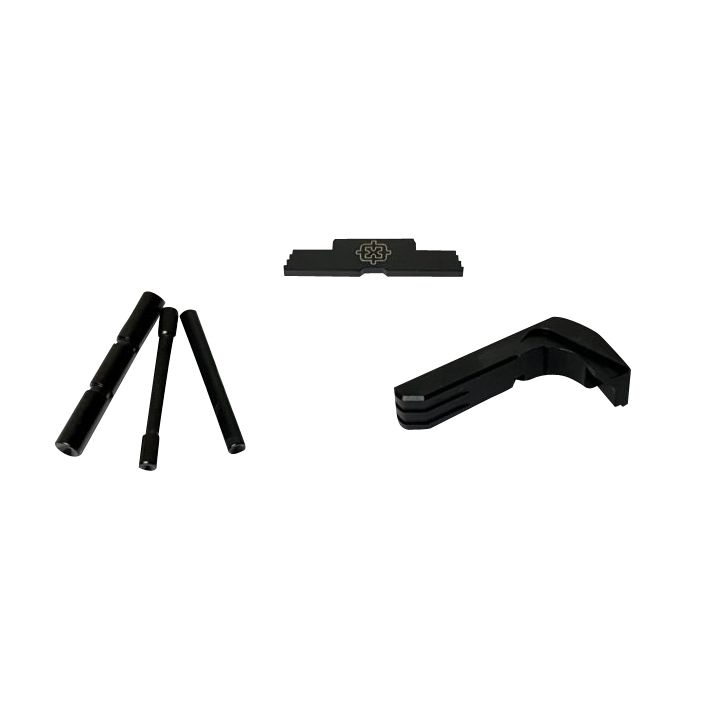 Cross Armory CRG4OKBK 3 Piece KitExtended Compatible w/Glock Gen4 Black Steel/Aluminum Pistol