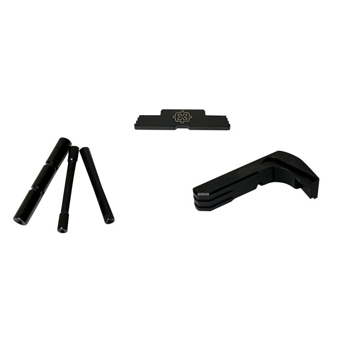 Cross Armory CRG5OKBK 3 Piece KitExtended Compatible w/ Glock 17/19/26/34 Gen5 Black Steel/Aluminum