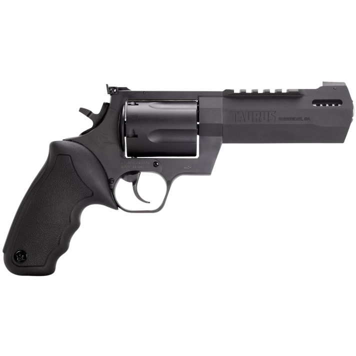 Taurus 2460051RH Raging Hunter460 S&W Mag 5rd 5.12" Matte Black Barrel Matte Black Oxide Steel Cylinder & Frame Black Rubber with Integrated Cushion Insert Grip