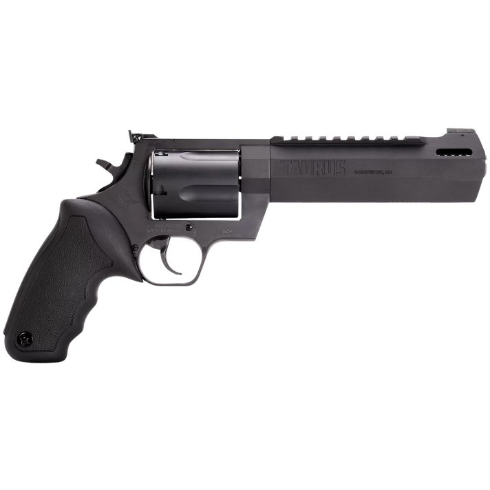 Taurus 2460061RH Raging Hunter460 S&W Mag 5rd 6.75" Matte Black Barrel Matte Black Oxide Steel Cylinder & Frame Black Rubber withIntegrated Cushion Insert Grip