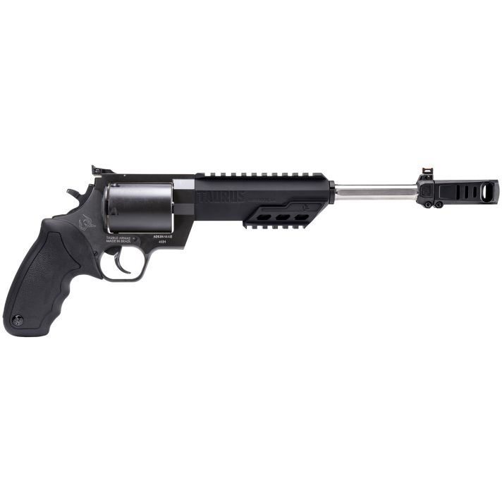 Taurus 2460101RH Raging Hunter460 S&W Mag 5rd 10.50" Matte BlackBarrel Matte Black Oxide Steel Cylinder & Frame Black Rubber withIntegrated Cushion Insert Grip