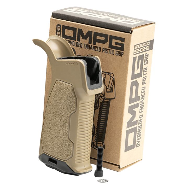 Strike AROMPG15FDE AR Enhanced Pistol Grip 15 Degrees AR Platform Flat Dark Earth Rubber