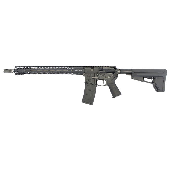 Stag Arms STAG15010611 Stag 15 3Gun Elite 5.56x45mm NATO 18" 30+1 Black Hard Coat Anodized Rec Black Adjustable Magpul SL-S Stock Black Magpul MOE Grip Left Hand