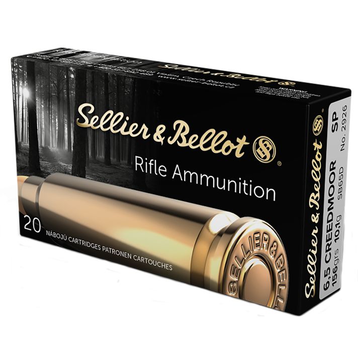 Sellier & Bellot SB65D Rifle6.5Creedmoor 156gr Soft Point 20 Per Box/25 Case