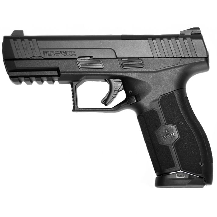 IWI US M9ORP17FD MASADA9mm Luger 17+1 4.10" Black Button Rifled Steel Barrel/Black Optic Ready/Serrated Slide/Flat Dark Earth Polymer Frame w/Picatinny Rail/FDE Polymer Grips Ambidextrous