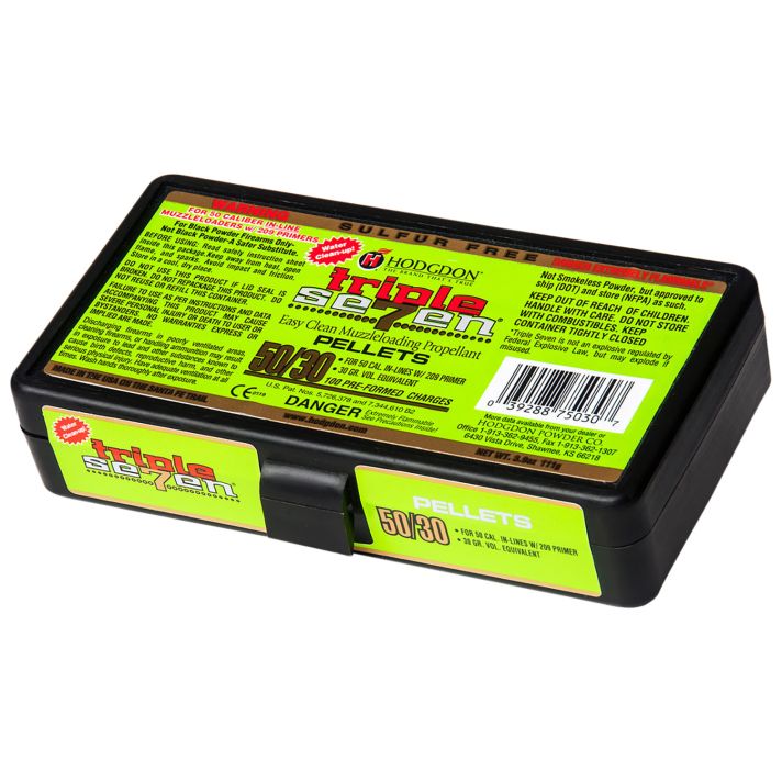 Hodgdon T75030 Triple Seven Pellets 50 Cal 30 Grain 100 Box/12 Case