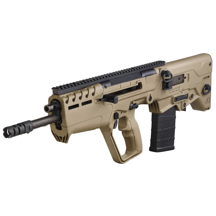 IWI US T7F2010 Tavor 7 7.62x51mm NATO Caliber with 20" Barrel, 10+1 Capacity, Flat Dark Earth Metal Finish, Flat Dark Earth Fixed Bullpup Stock & Polymer Grip Ambidextrous Hand