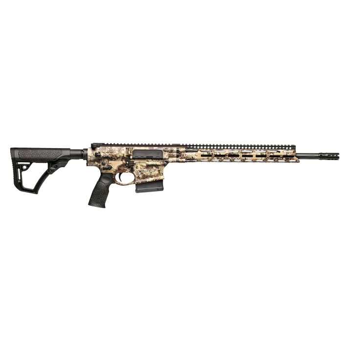 Daniel Defense 0215800300047 DD5 V4 Hunter 260 Rem 18" 5+1 Kryptek Highlander Black 6 Position w/SoftTouch Overmolding Stock Black Polymer Grip Right Hand