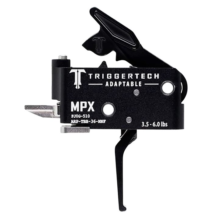 TriggerTech ARPTBB36NNF AdaptableTwo-Stage Flat Trigger with 3.50-6 lbs Draw Weight & Black PVD Finish for Sig MPX