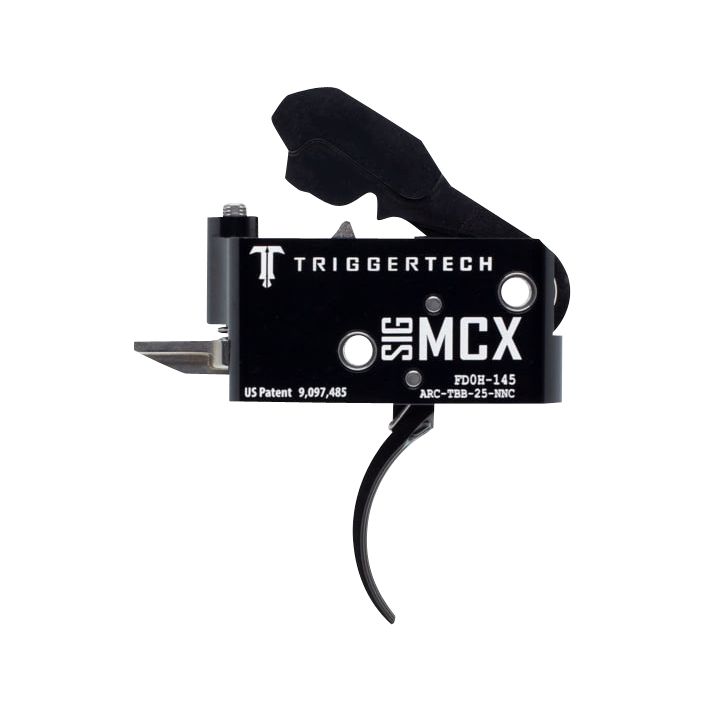 TriggerTech ARCTBB25NNF AdaptableTwo-Stage Flat Trigger with 2.50-5 lbs Draw Weight & Black PVD Finish for Sig MCX