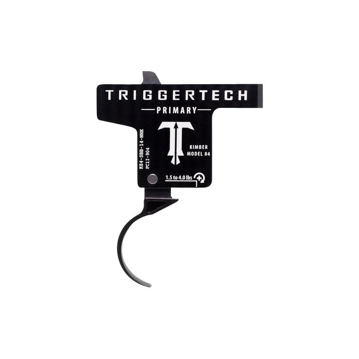 TriggerTech K84SBB14NNK PrimarySingle-Stage Curved Trigger with 1.50-4 lbs Draw Weight & Black PVD Finish for Kimber M84