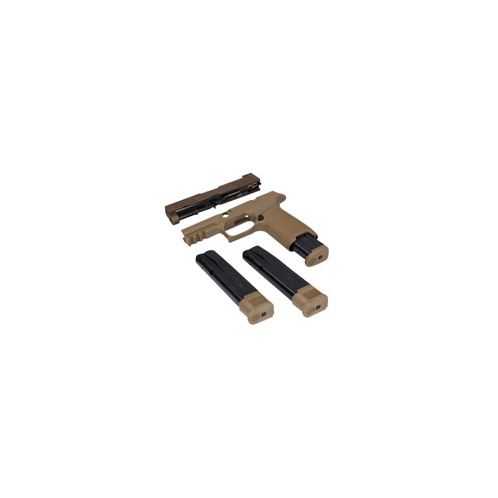 Sig Sauer 8900268 P320 M18 X-Change Kit 9mm Luger For Sig 320 Handgun 17 21 Capacity Coyote Tan