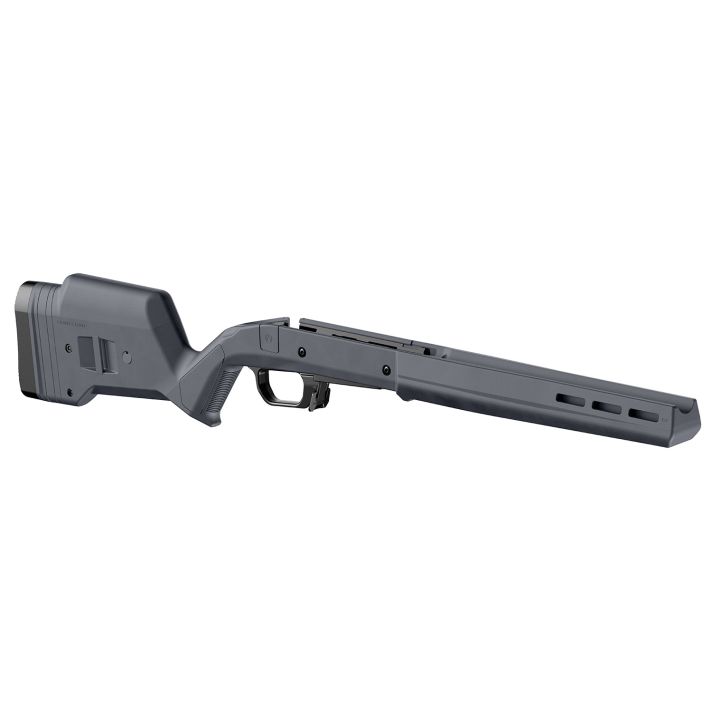 Magpul MAG1069-GRY-LT Hunter 110Stock Fixed with Aluminum Bedding & Adj Comb Stealth Gray Synthetic Savage 110 Short Action Left Hand