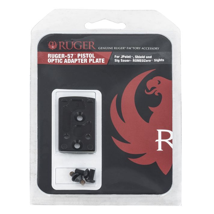 Ruger 90723 Ruger-57 Optic Adapter Plate Pistol Black Anodized Aluminum