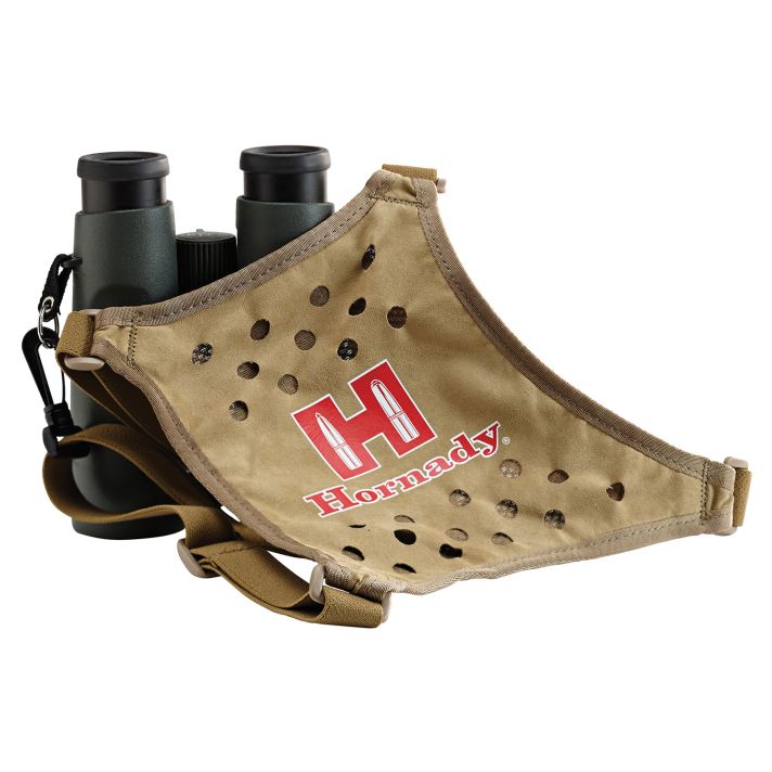 Hornady 99121 Binocular HarnessTan Red Logo Elastic Straps