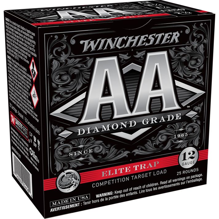 Winchester Ammo AADGHA127 AA Diamond Grade Elite Trap 12Gauge 2.75" 1 1/8oz 7.5Shot 25 Per Box/10 Case