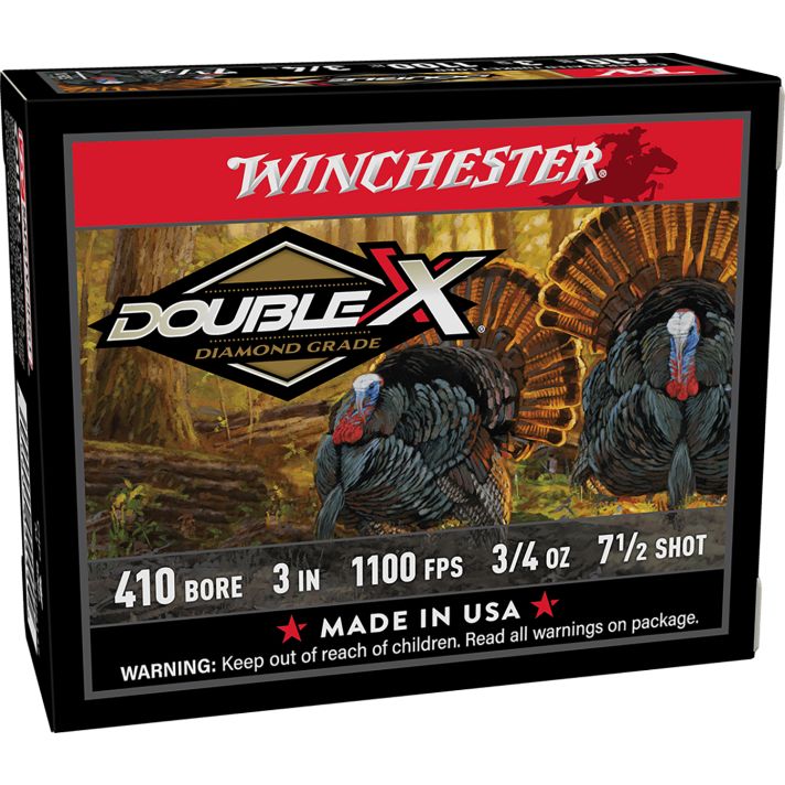 Winchester Ammo STH4137 Double X Diamond Grade 410Gauge 3" 3/4oz 7.5Shot 10 Per Box/10 Case for Turkey