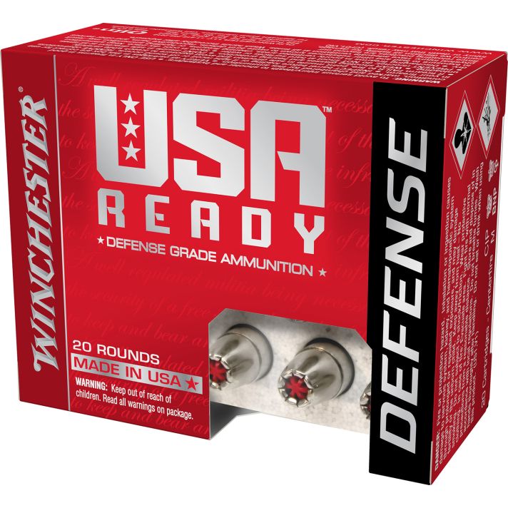 Winchester Ammo RED45HP USA Ready 45ACP 200gr Hex Vent Hollow Point 20 Per Box/10 Case