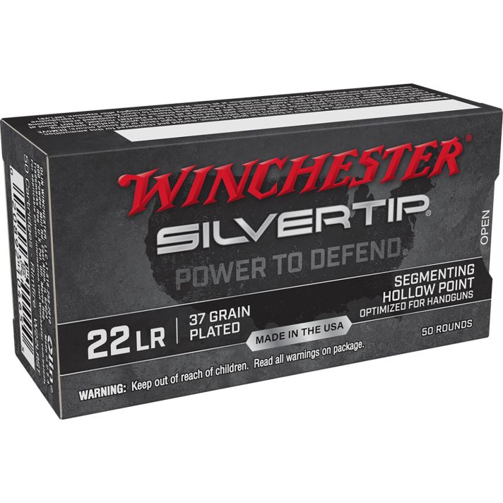 Winchester Ammo W22LRST Silvertip22LR 37gr Silvertip Hollow Point 50 Per Box/40 Case