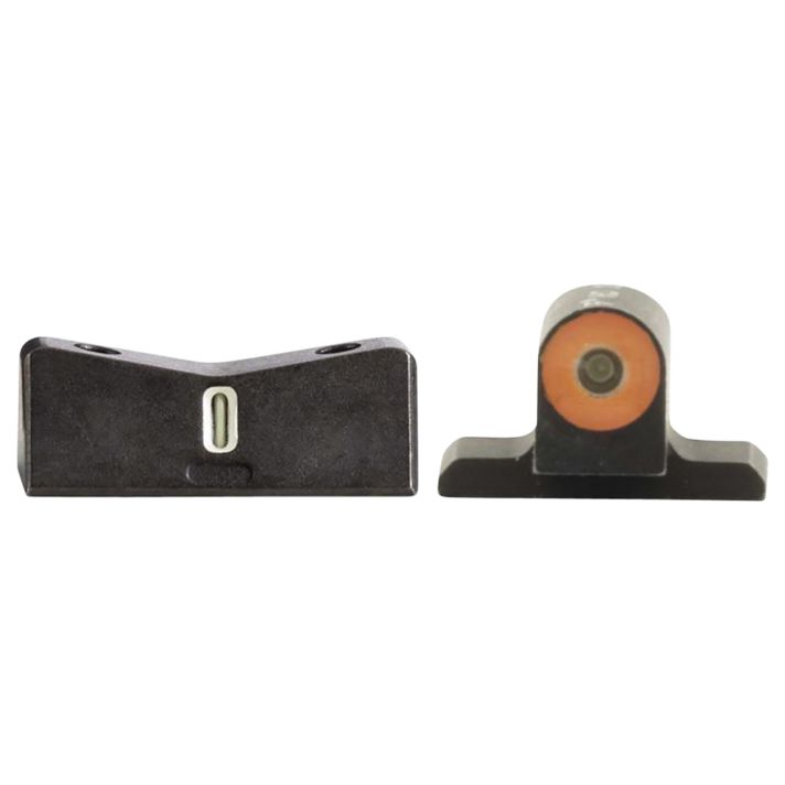 XS Sights SI0014S5N DXT2 Big Dot Night Sights-Sig SauerBlack | Green Tritium Orange Outline Front Sight Green Tritium White Outline Bar Rear Sight