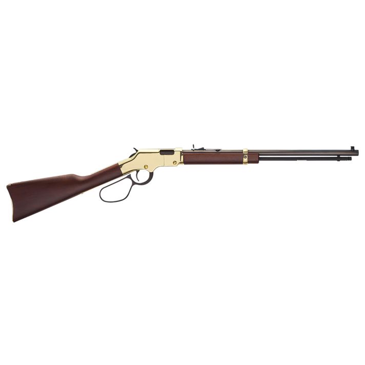 Henry H004ML Golden Boy Large Loop 22 WMR Caliber with 12+1 Capacity, 20.50" Blued Barrel, Brasslite Metal Finish & American Walnut Stock Right Hand (Full Size)