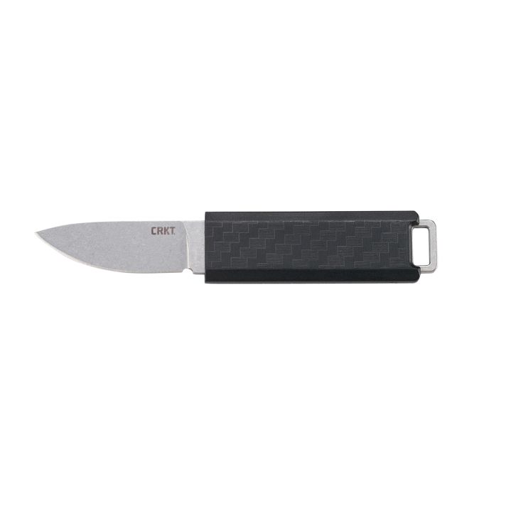 CRKT 2425 Scribe1.74" Fixed Drop Point Plain Stonewashed 5Cr15MoV SS Blade/ 2.38" Black GRN Handle Includes Pocket Clip/Sheath