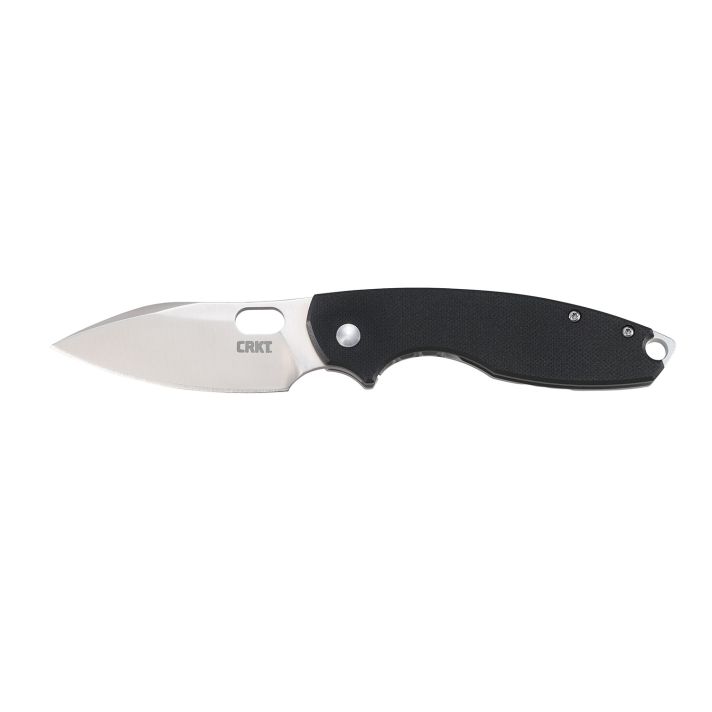 CRKT 5317 Pilar III 2.97" Folding Spear Point Plain Satin 8Cr13MoV SS Blade/ G10 Black/SS Handle Includes Pocket Clip