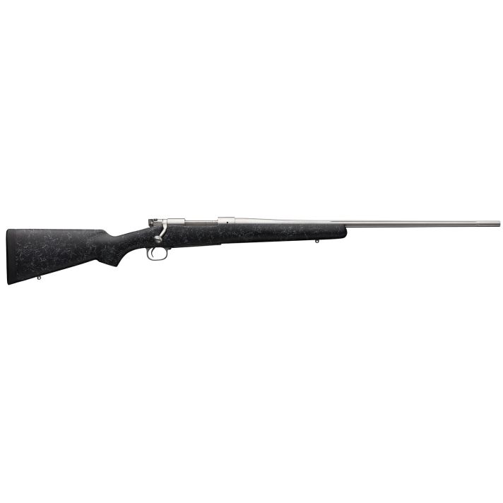 Winchester Guns 535242299 Model 70 Extreme Weather 6.8 Western Caliber with 3+1 Capacity, 24" Barrel, Matte Stainless Metal Finish & Gray Webbed Black Fixed Bell & Carlson Stock Right Hand (Full Size)