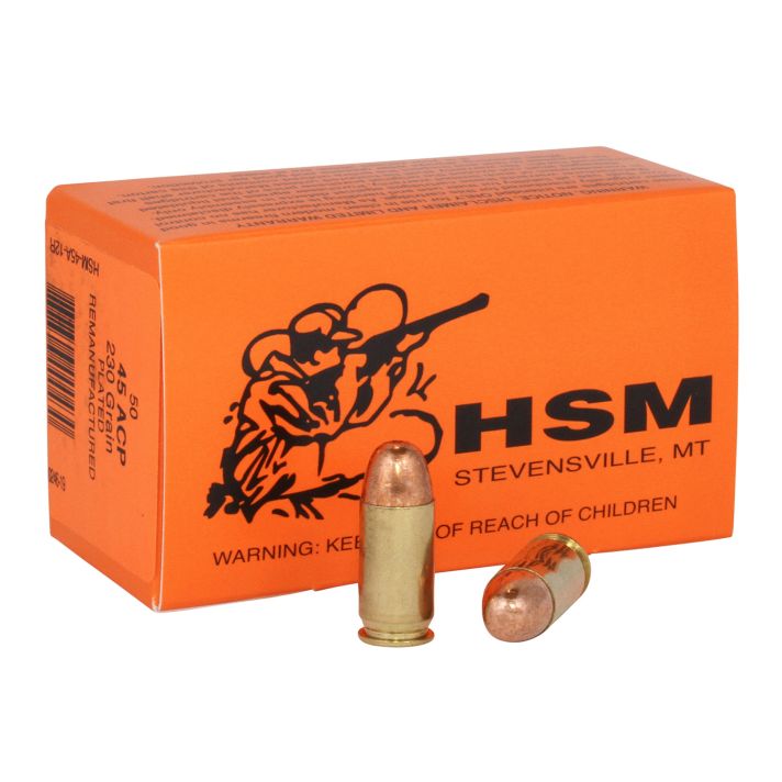 HSM 4512R Training45 ACP 230 gr Full Metal Jacket 50 Per Box/ 20 Case