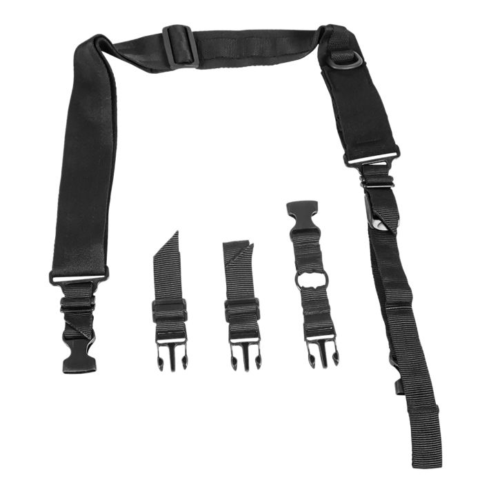 NcStar AARS2PB VISM Sling Black Nylon Strap w/Elastic Shock-Cord 55"-72" OAL Adjustable Bungee