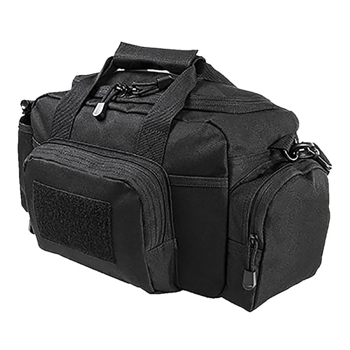 NcStar CVSRB2985B VISM Range Bag with Small Size, Side Pockets, PALs Webbing, Carry Handles, Pockets & Black Finish