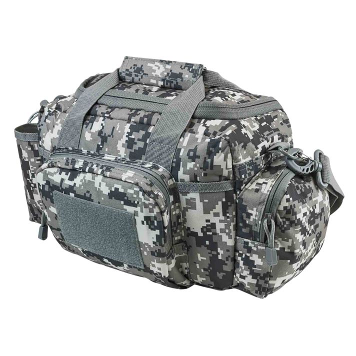 NcStar CVSRB2985D VISM Range Bag with Small Size, Side Pockets, PALs Webbing, Carry Handles, Pockets & Digital Camouflage Finish