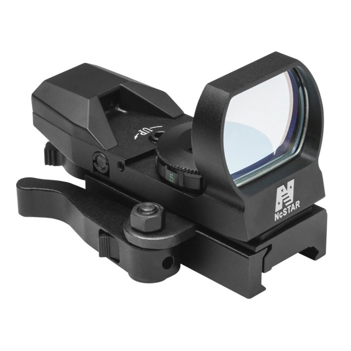 NcStar D4BQ Red Four Reticle ReflexBlack Anodized 1 x 0.95" x 1.34" 3 MOA Red Dot Multi Reticle QR Mount