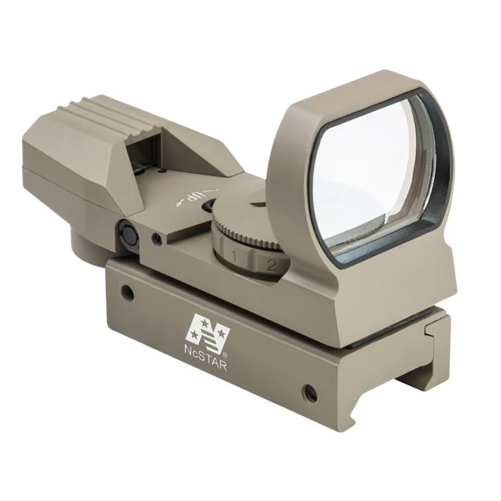 NcStar D4RGT Red & Green Four Reticle Reflex OpticTan 1 x 0.95"x 1.34" 3 MOA Red/Green Dot Multi Reticle